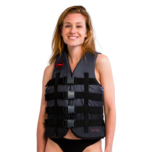 4 Buckle Life Vest Black