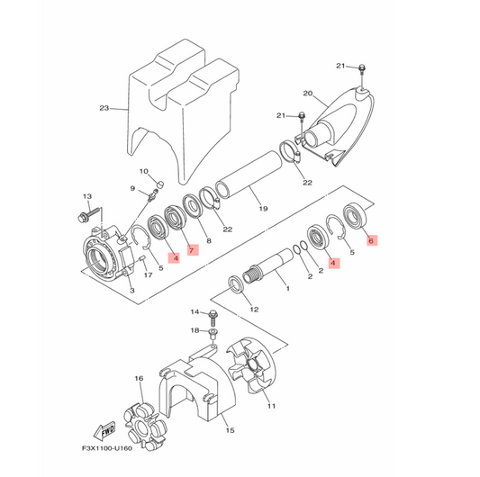 FX SVHO Horn Repair Kit